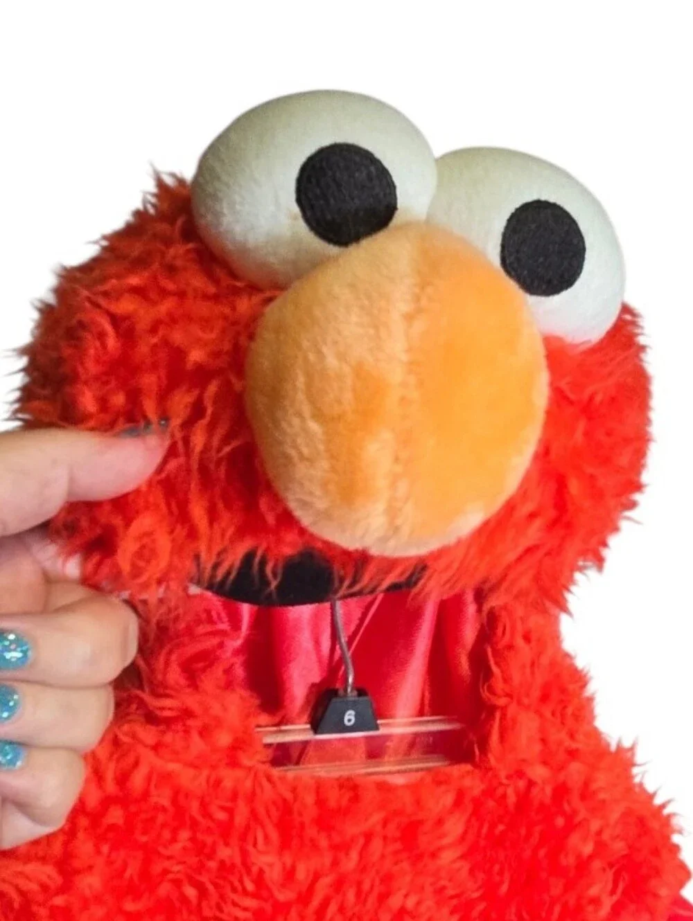Elmo Costume Toddler 3T 4T Sesame Street Plush Hood Halloween Furry Red Vest